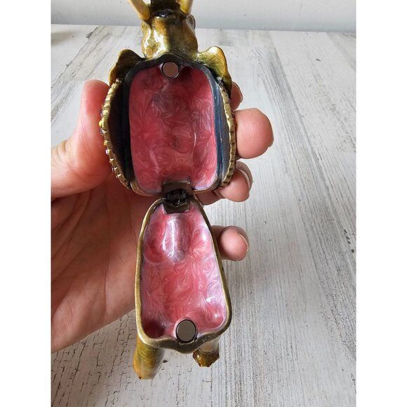 Kalifano jeweled elephant trinket box‎ keepsake jewelry rhinestone new - Picture 9 of 10